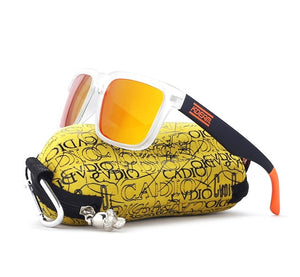 Polarized Sunglasses With Reflective Coating Square