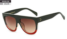 Load image into Gallery viewer, Flat Top Oversize Square Sunglasses For Women