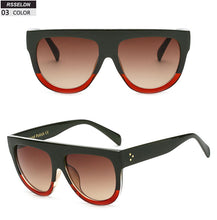 Load image into Gallery viewer, Flat Top Oversize Square Sunglasses For Women