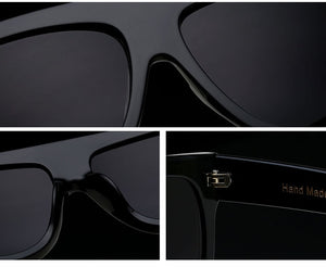 Flat Top Oversize Square Sunglasses For Women