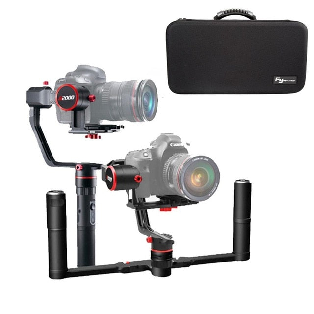 FeiyuTech a2000 3 Axis Gimbal DSLR Camera Stabilizer w/ Dual Handheld Grip for Canon 5D SONY Nikon