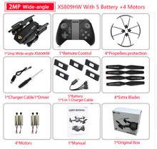 Load image into Gallery viewer, Visuo XS809W &amp; XS809HW Quadcopter Mini Foldable Selfie Drone